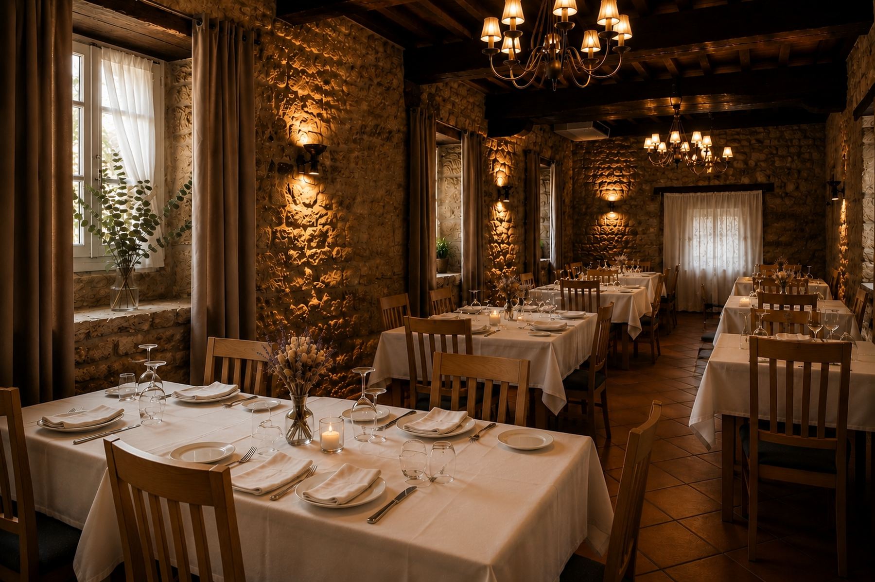 Salón principal del Restaurante Paraíso del Pas